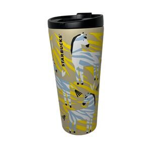 Starbucks Zebra in Golden Jungle Travel Tumbler 16oz